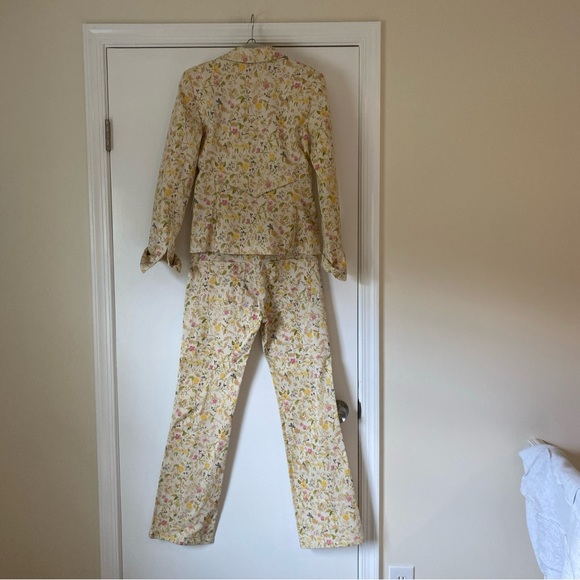 EUC Cynthia Steffe vintage floral denim pantsuit - Picture 6 of 10